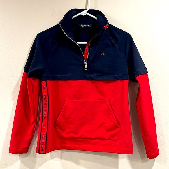 🔥Ralph Lauren Red and Navy Pullover🔥 - Picture 1 of 7